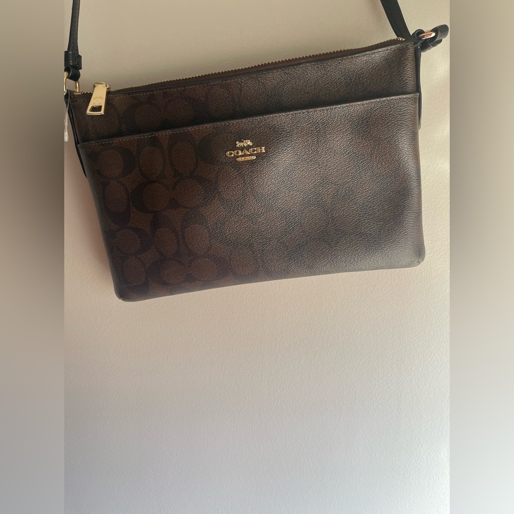 Coach Signature Brown Crossbody Bag - Picture 4 of 6